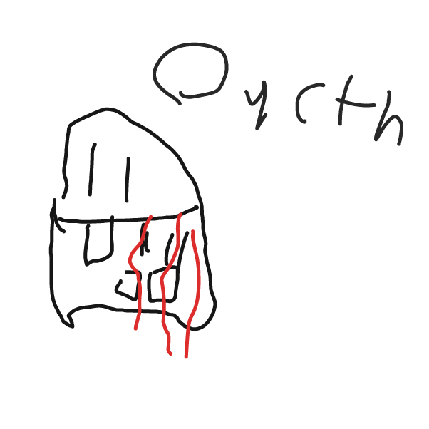 Drawing in Imma eat a wood by souls!