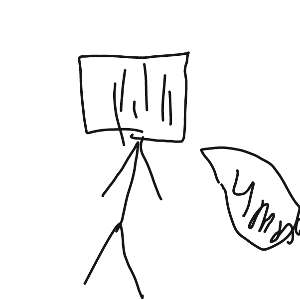 Drawing in Imma eat a wood 2 by souls!