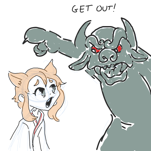 Drawing in Tina-Sakura Greets the demon by Sasha_Cakes