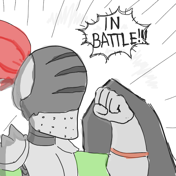 Such a wonderful speech... Now let's get in a fight! If only i could add the other panel xd - Online Drawing Game Comic Strip Panel by Sluggishfella