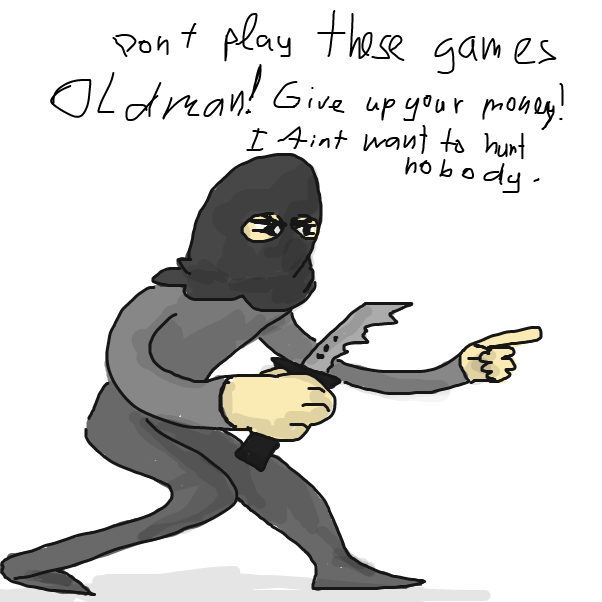 Drawing in I Only Got Seven Holes by Robro