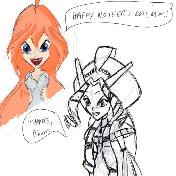 Drawing in Happy Mothers Day! by Sunset Shimmer