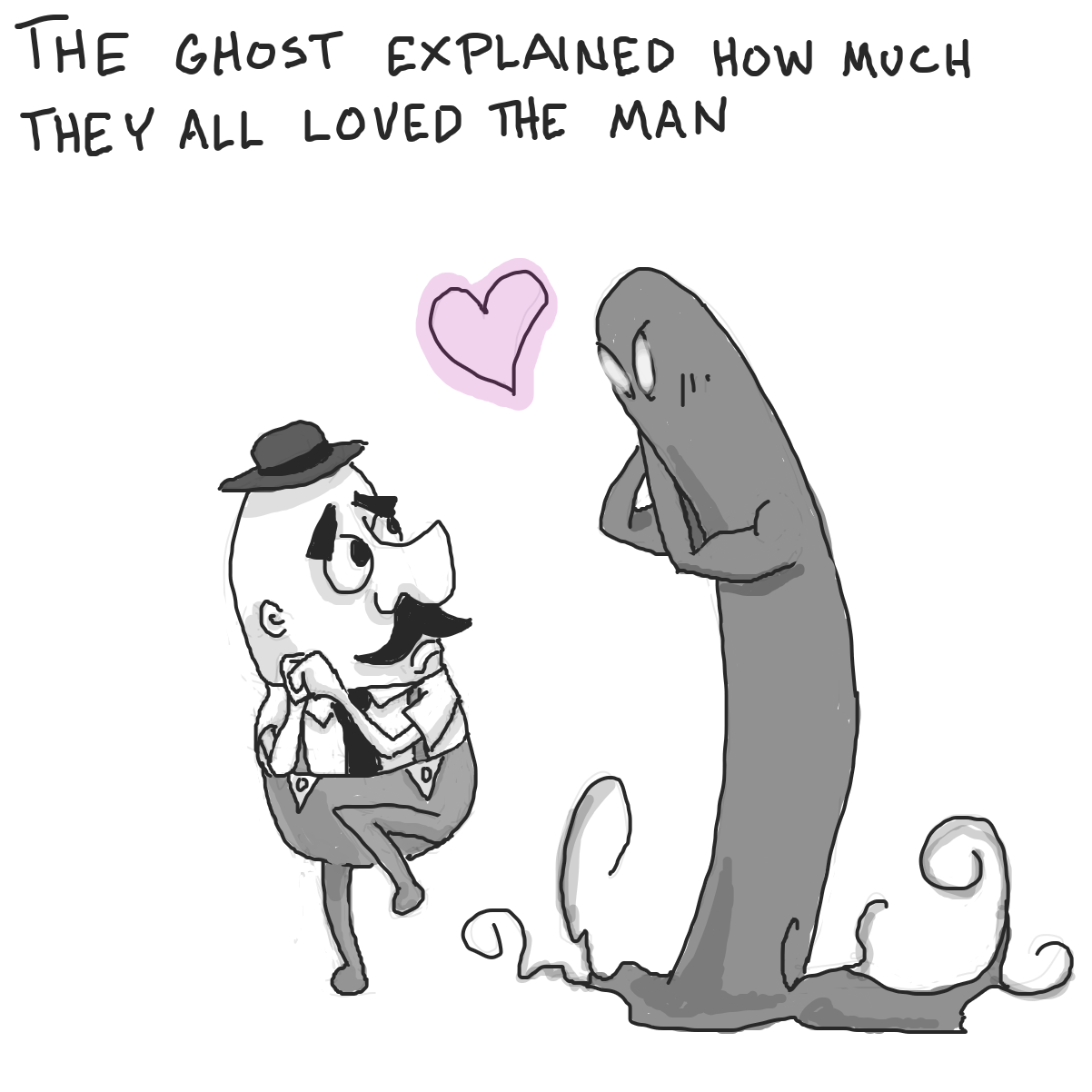 Drawing in The story of a man by Buzzinski