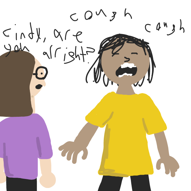 Pudsey is worried about her friend - Online Drawing Game Comic Strip Panel by Mr. Mint