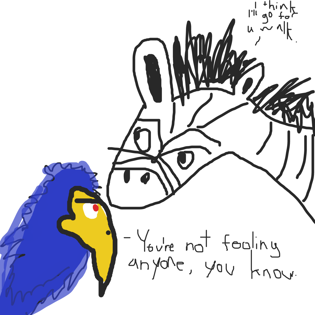 Drawing in Curtis Condor by PanelJamPie