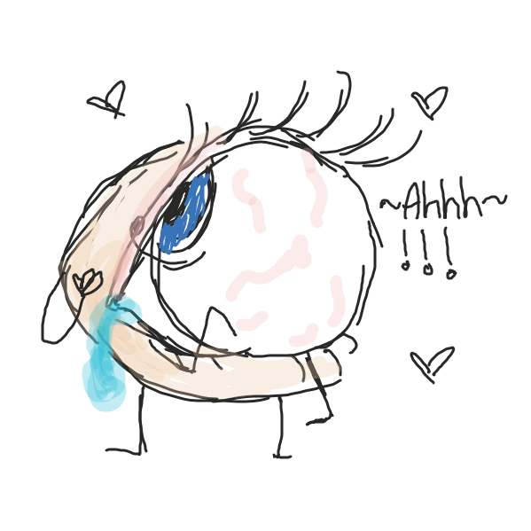 Eye crawls in - Online Drawing Game Comic Strip Panel by Saltedice