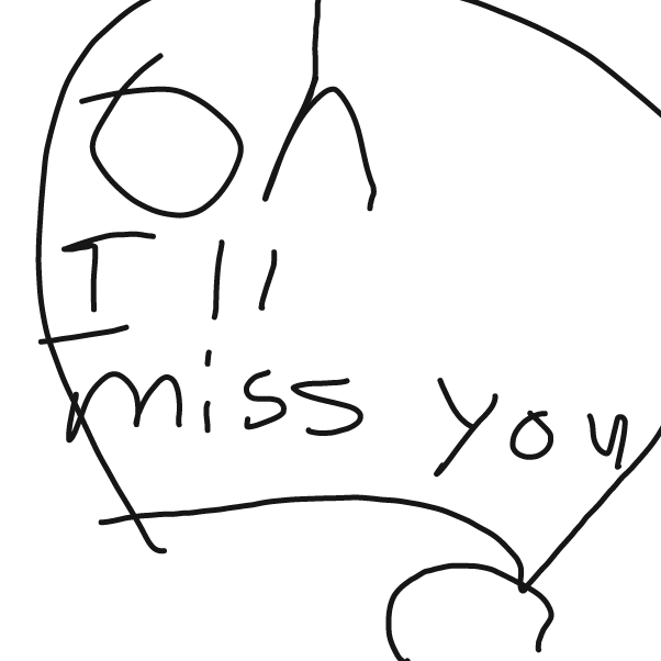 Drawing in Farewell to reeps by souls!