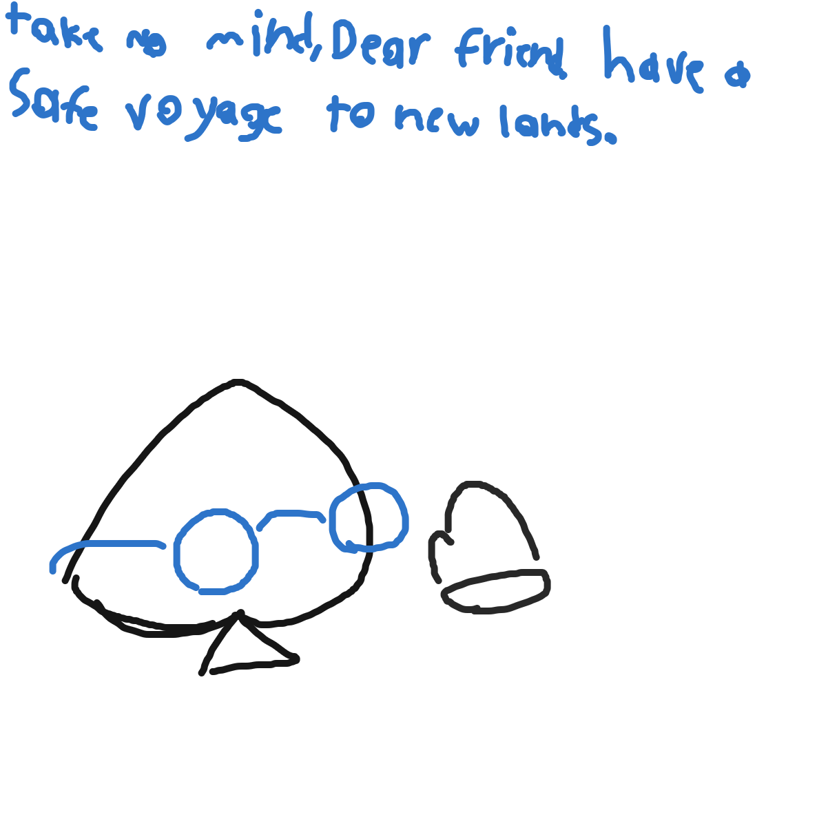 Drawing in farewell cards by KingOfSpades2