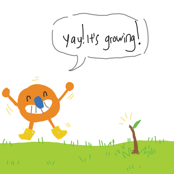 Drawing in The Seed by daisy key chain