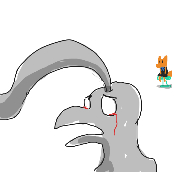 Drawing in I'M STILL LIVE MOTHER DUCKER! by Derren