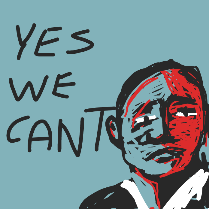 Yup thats a fingerpainted obama. - Online Drawing Game Comic Strip Panel by Robro