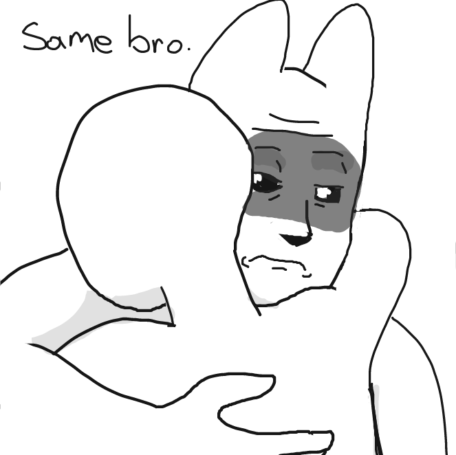 Me too. - Online Drawing Game Comic Strip Panel by Sluggishfella