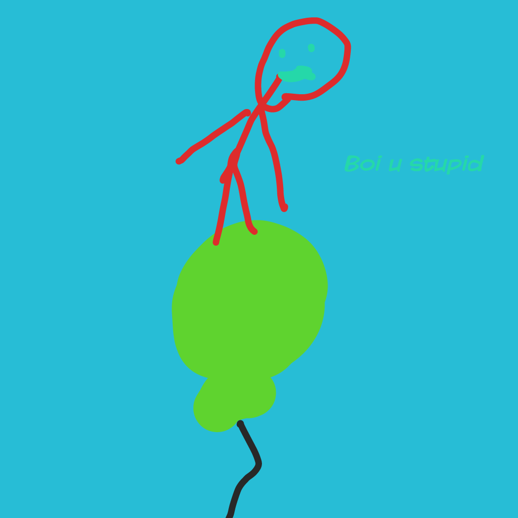 Drawing in balloon by Mr. Mint