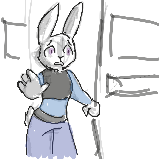 Drawing in Judy’s Bad Day by Saltedice