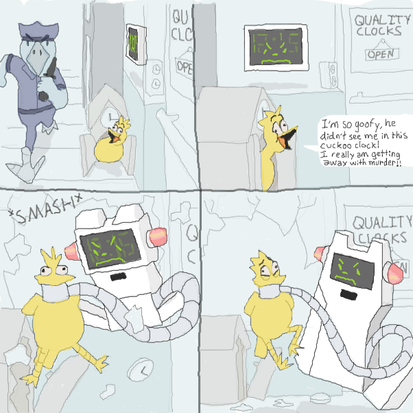 starring Connor as Cucknife, Troy as Jambot...
 - Online Drawing Game Comic Strip Panel by Chepley