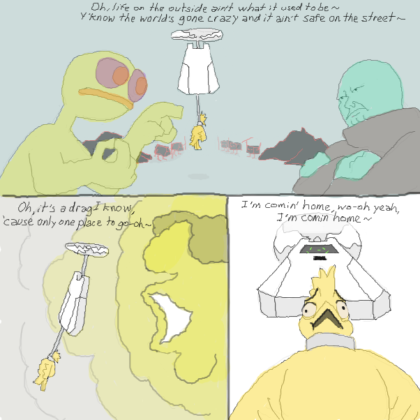 ...Nejt and ThanosDootIceCone as beings from the other realms, Jamdaddy as Jamwarden...
 - Online Drawing Game Comic Strip Panel by TagTeamChepley