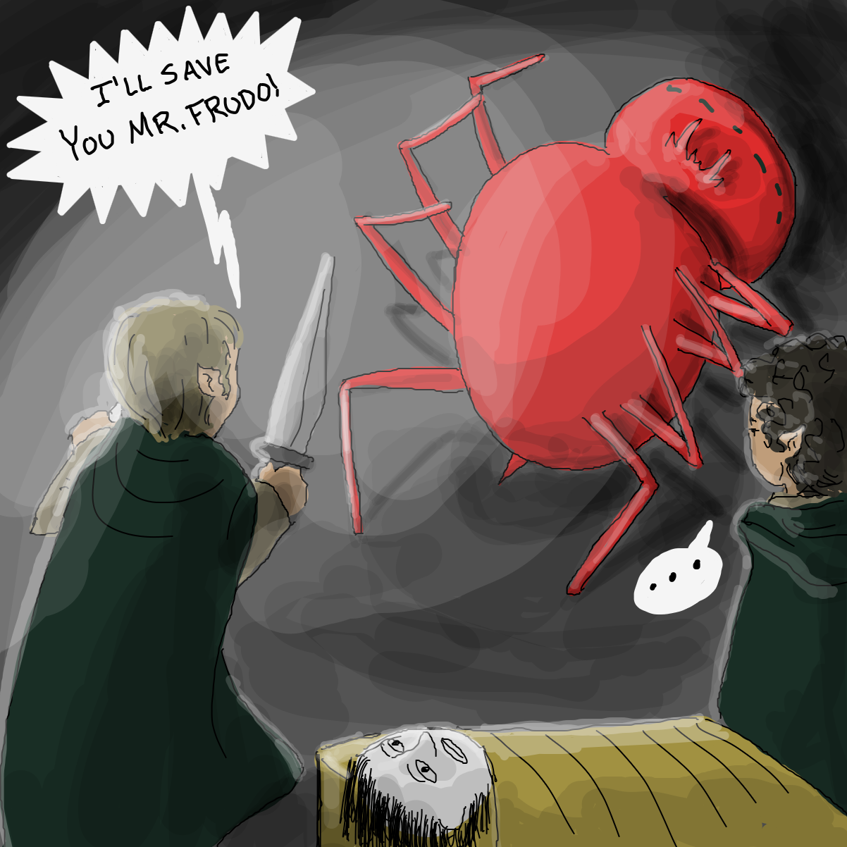 Drawing in sleeping beauty by Buzzinski