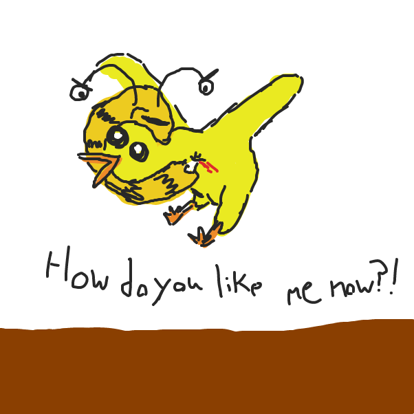 Drawing in Benny the Bumble slug by MongolianWarlord