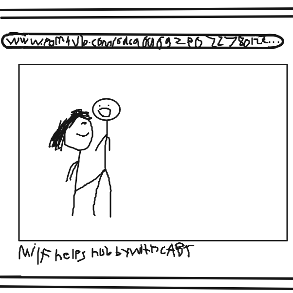 Drawing in When Mum Goes on the Computer by TerminatedUser