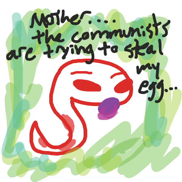 protect the egg from the dirty commies. - Online Drawing Game Comic Strip Panel by Starscreamers