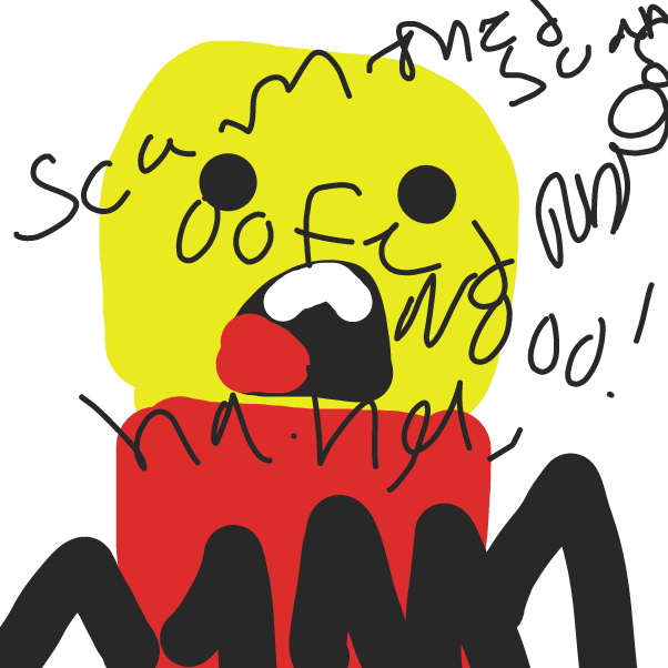 Drawing in Despacito spider got scammed by 2020