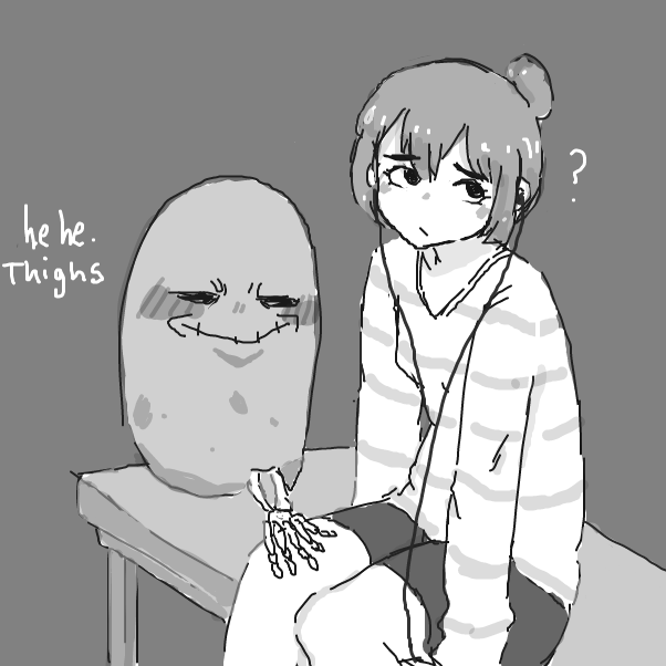 hehe thighs - Online Drawing Game Comic Strip Panel by [REDACTED]