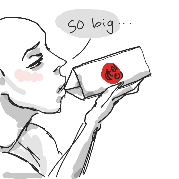 Drawing in eat the milk by Mojomos