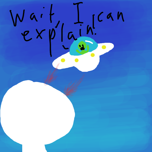 Drawing in The adventures of : zow the ailen by ItzAki