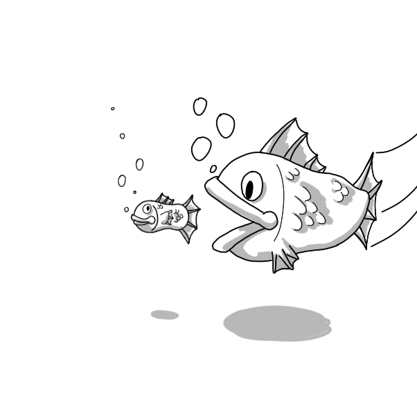 Drawing in Bigger Fish by Wizard Croissant