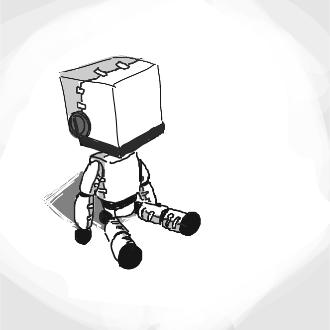 Not my design this is a "Sackbot" and is one of my favorites ever - Online Drawing Game Comic Strip Panel by Sluggishfella