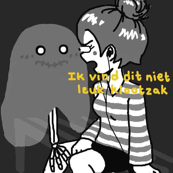 I don't understand dutch. And I guess I made her dutch now... - Online Drawing Game Comic Strip Panel by nooz