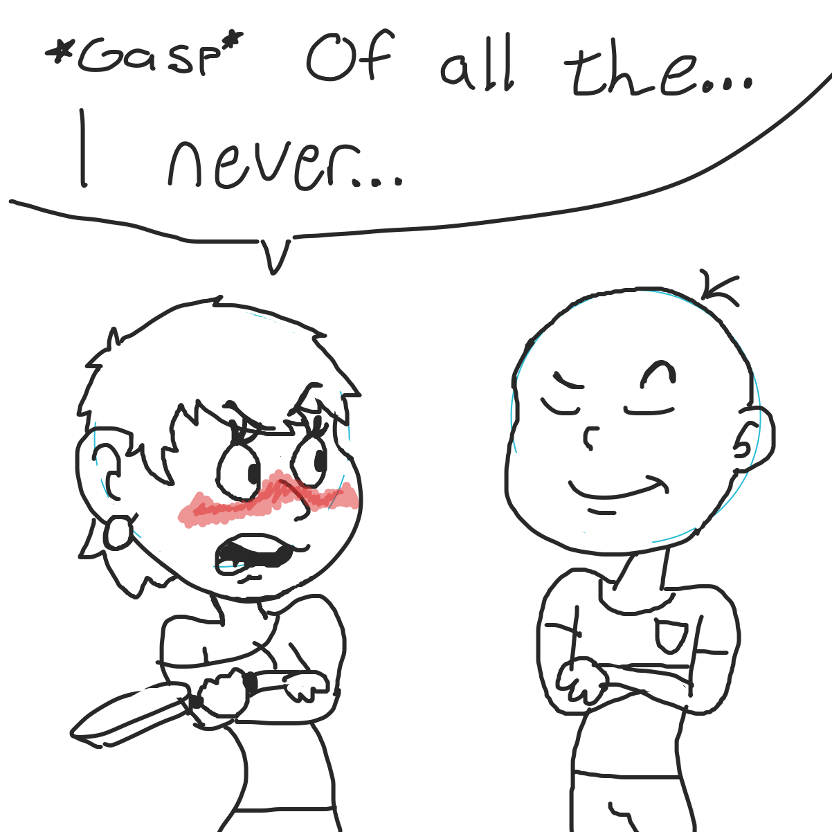  - Online Drawing Game Comic Strip Panel by CherryFlavored