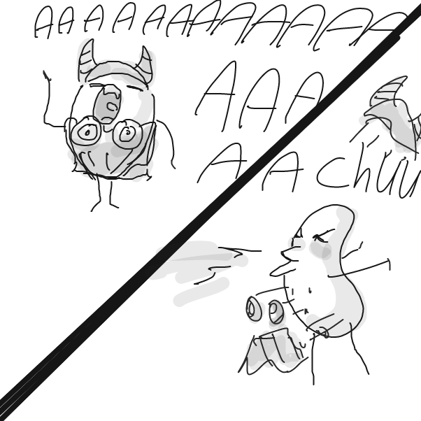 Drawing in Sneeze by Robro