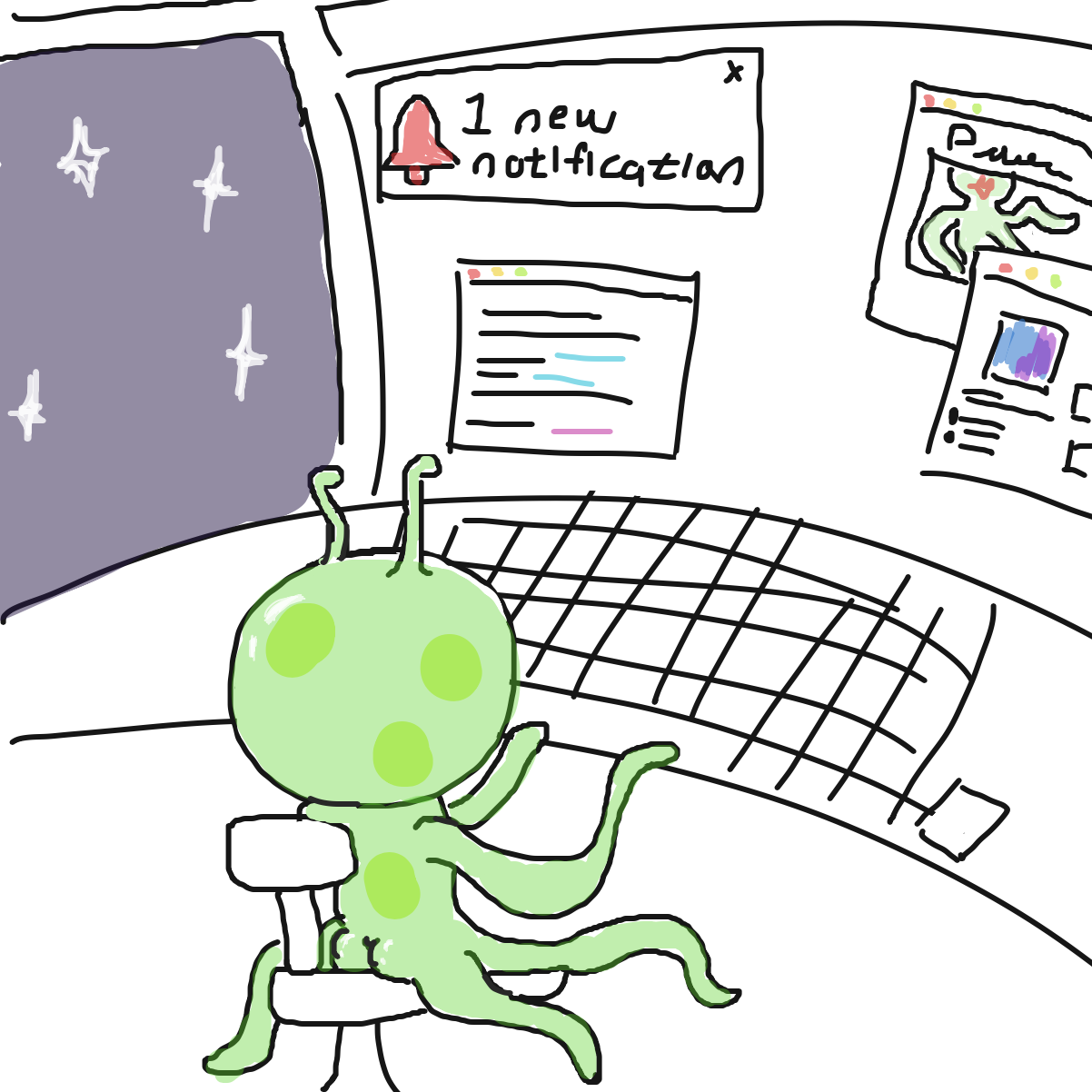  - Online Drawing Game Comic Strip Panel by CherryFlavored