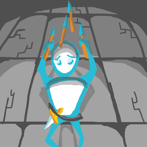 Drawing in Dungeon Diver by SeanTrunks