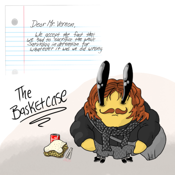 You're in the Breakfast Club. Are you the "Brain", "Princess", "Jock", "Basketcase", or "Criminal"? Maybe you're the wise, all knowing, janitor who sees and hears all. - Online Drawing Game Comic Strip Panel by Wizard Croissant