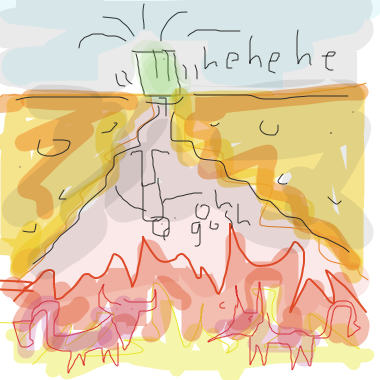 The recycle bin was a trick to hell - Online Drawing Game Comic Strip Panel by Some_Tatti_Art