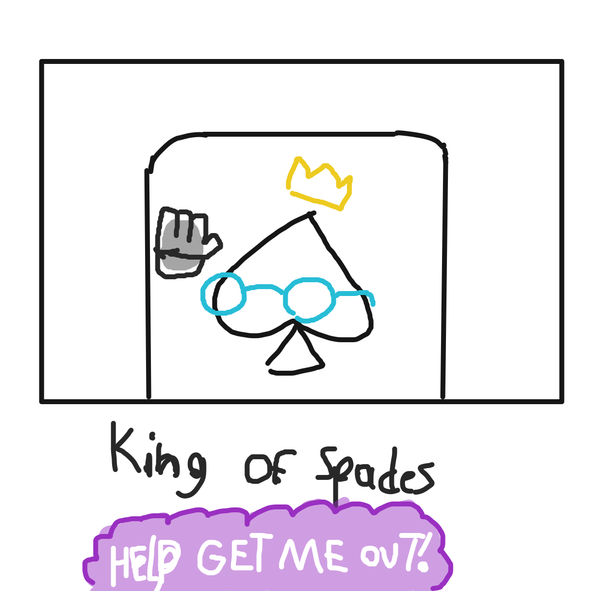 Drawing in The Paneljam Yearbook v2 by KingOfSpades2