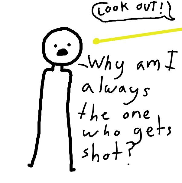 Drawing in HIGHLY AUDIBLE GUNSHOT NOISE by ItzAki