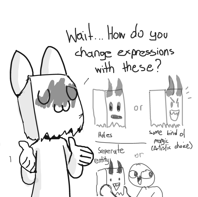 And talking of wich... is it a redesign? Was it already like that? Why do they have skin color on that one but on the rest of the body they don't!? Ahh... questions i love em, feel free to awnser through notes too, or not awnser any! doesn't matter x> - Online Drawing Game Comic Strip Panel by Sluggishfella