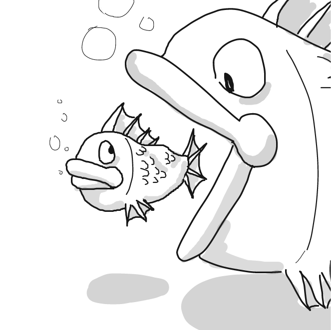 Drawing in Bigger Fish by Sluggishfella