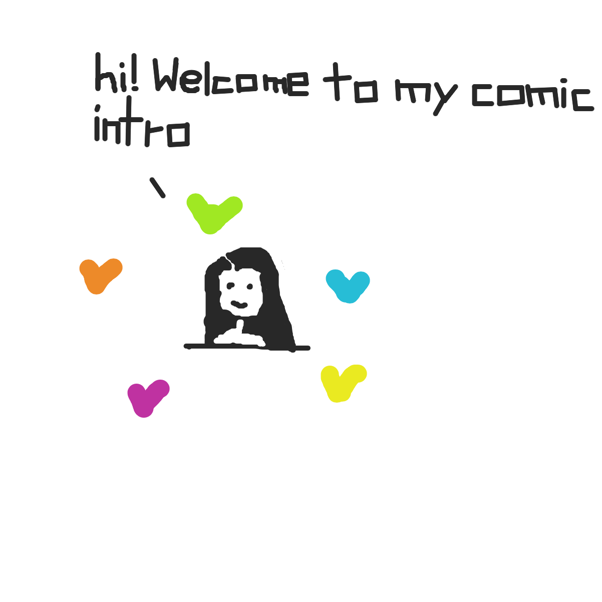 Drawing in Intro to my comics~ by MoonlightWolfie