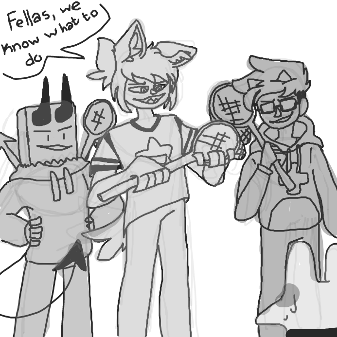 i'm very sorry Twt,, All of the nets look like tennis rackets  - Online Drawing Game Comic Strip Panel by wrecktangle