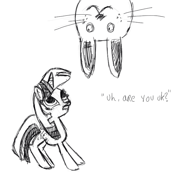 Drawing in upside down by Sunset Shimmer