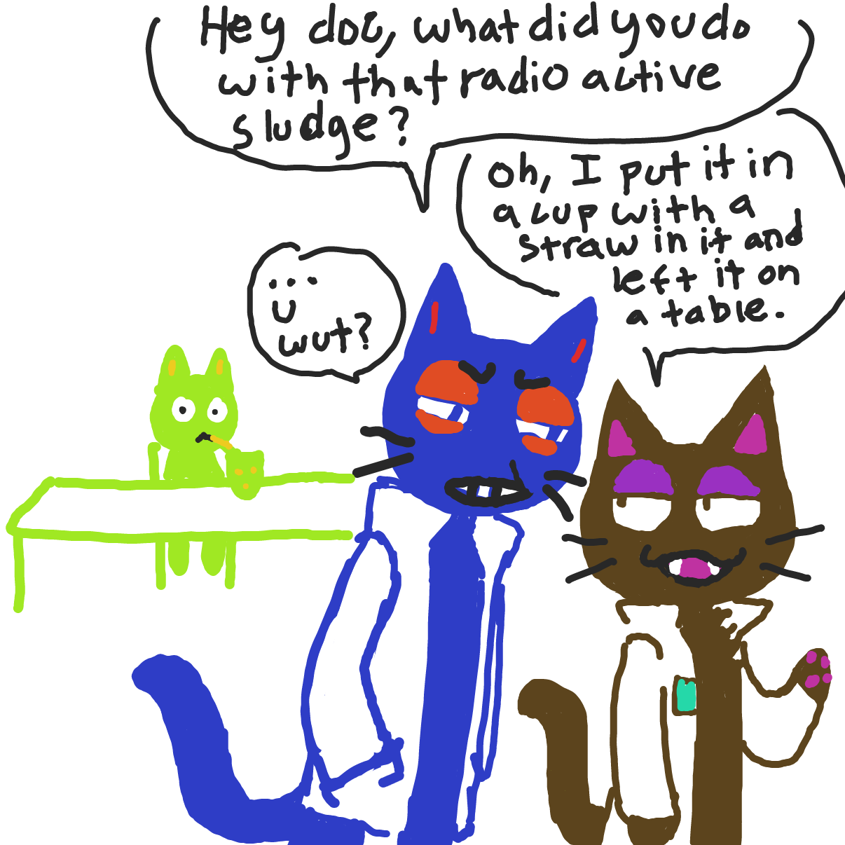 Drawing in drink by HeckSphinx