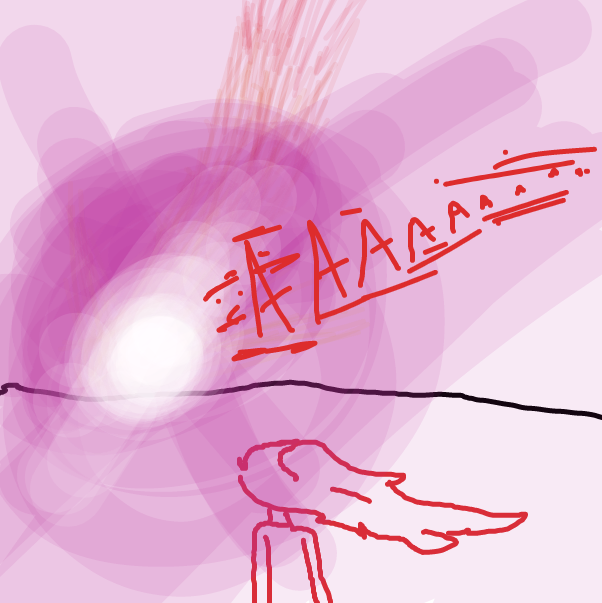 Drawing in pink star by ItzAki