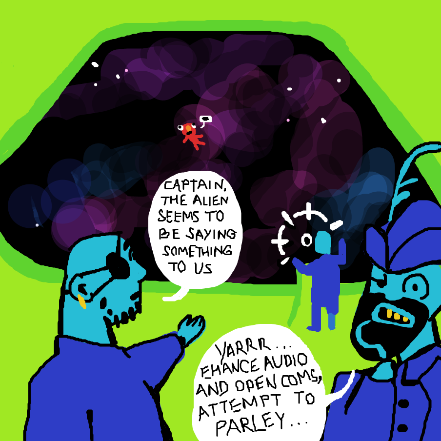 Drawing in Space Pirates in Space by browsing