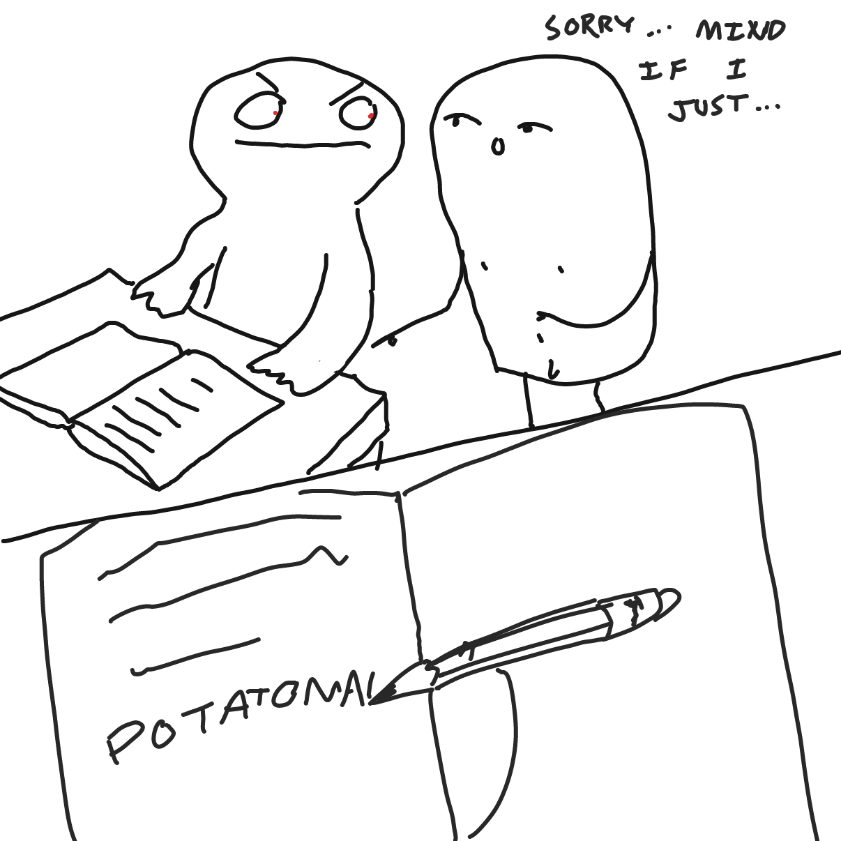  - Online Drawing Game Comic Strip Panel by Potato Man