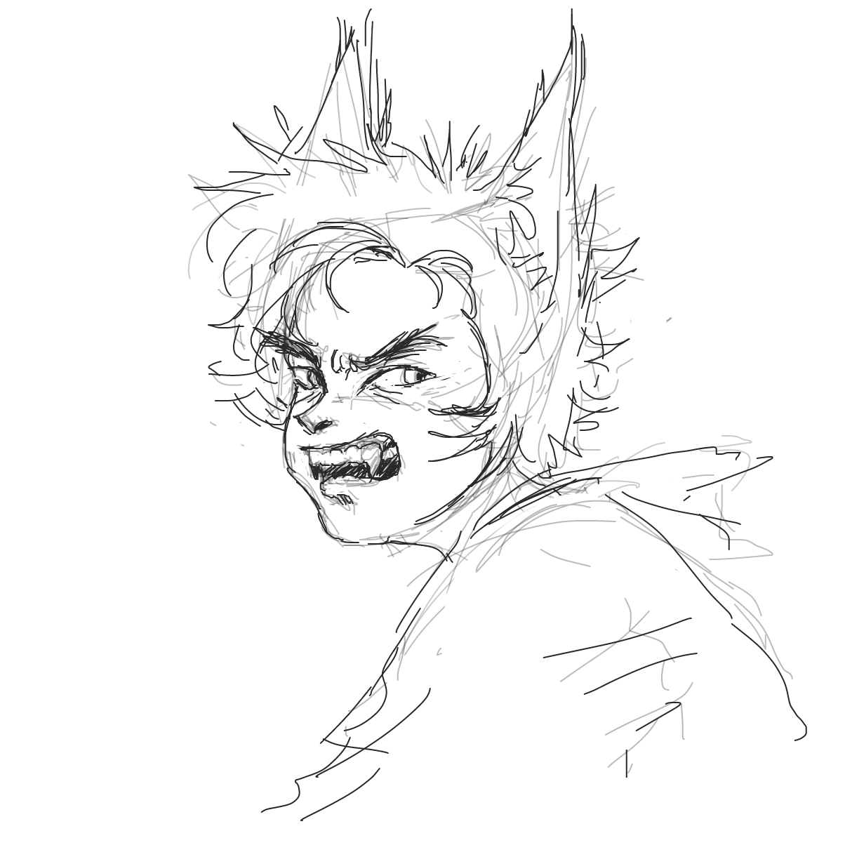 my wolf is angry - Online Drawing Game Comic Strip Panel by dumbrump