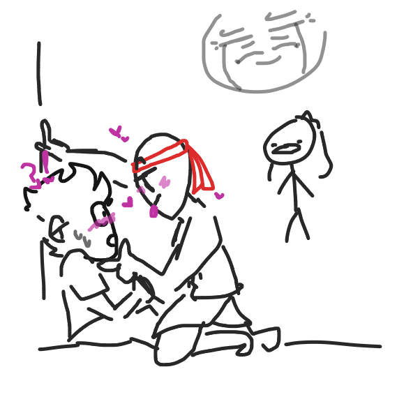 she had a crush on Ricardo! the drama!! - Online Drawing Game Comic Strip Panel by BunniHyena